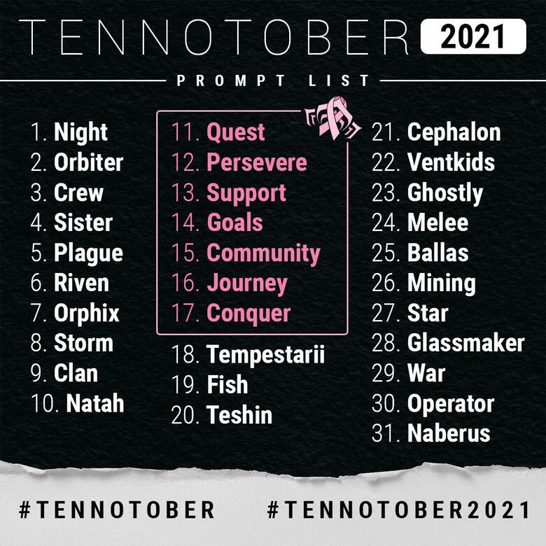 Tennotober 2021 prompt list